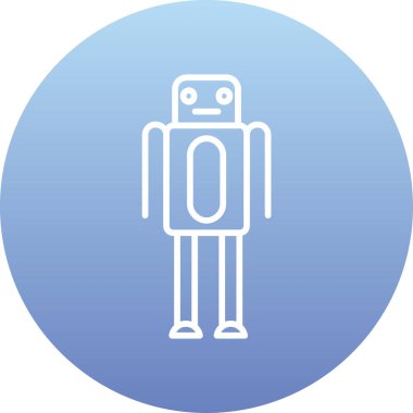 Robot simgesinin vektör illüstrasyonu