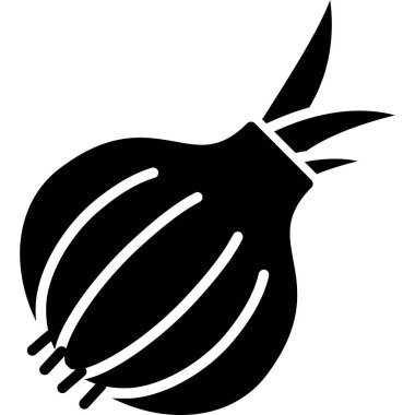 Soğan. Web simgesi basit illüstrasyon