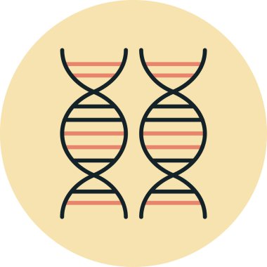 DNA simgesi. vektör illüstrasyonu