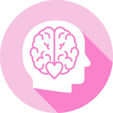 beyin ikonu vektör illüstrasyonu