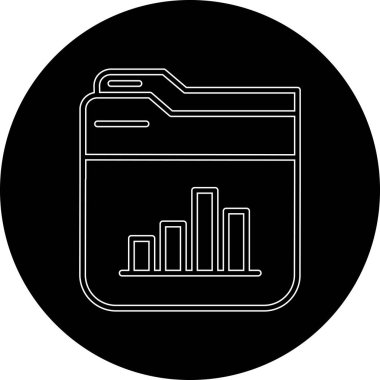 Bir belgenin modern bir simgesinin vektör çizimi