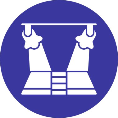 Bir köprü simgesinin vektör illüstrasyonu