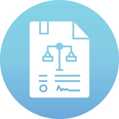 Tıbbi rapor vektör simgesi. biçim çift renkli düz yuvarlak sembol, pürüzsüz mavi renkler, yuvarlak açılar, beyaz arkaplan