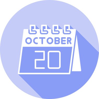 Takvim simgesinin vektör illüstrasyonu