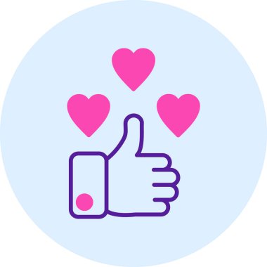 Gibi. Web simgesi basit illüstrasyon