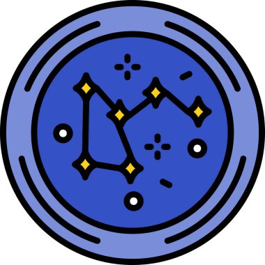 Pusula. Web simgesi basit tasarım