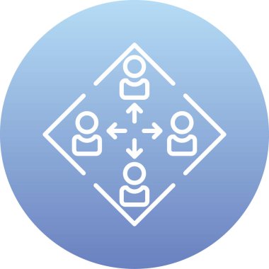 İnsan simgesinin vektör illüstrasyonu