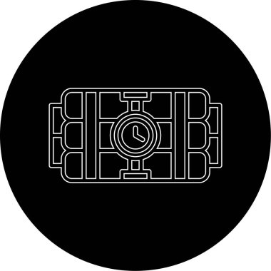 Bir b gaz ikonunun vektör illüstrasyonu