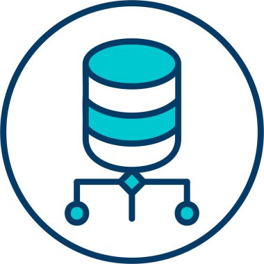 veritabanı simgesi, vektör resimleme