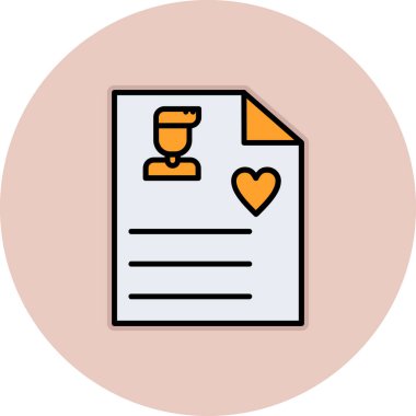 Belge simgesinin vektör illüstrasyonu