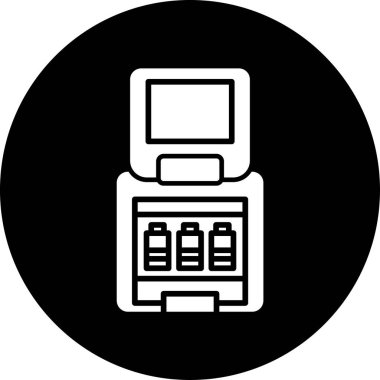 Yazıcı simgesi vektör illüstrasyonu