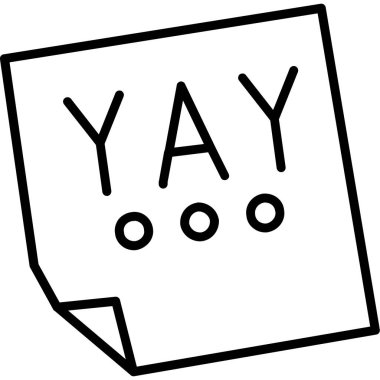 Çizgi film simgesinin vektör çizimi