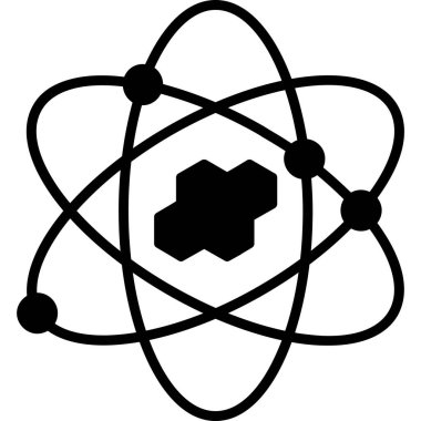 Molekül. Web simgesi basit illüstrasyon
