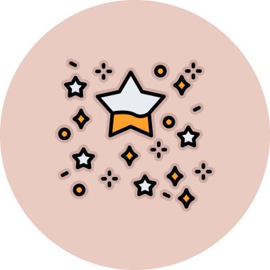 yıldız simgesi vektör illüstrasyonu