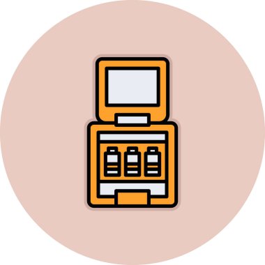 Kişisel proje, kart ve mobil için atm vektör simgesi modern basit vektör çizimi