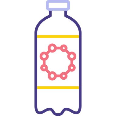 Şişe. Web simgesi basit illüstrasyon