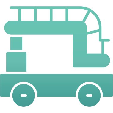 kamp karavan vektör simgesi