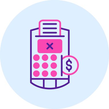 hesap makinesi simgesi vektör illüstrasyonu