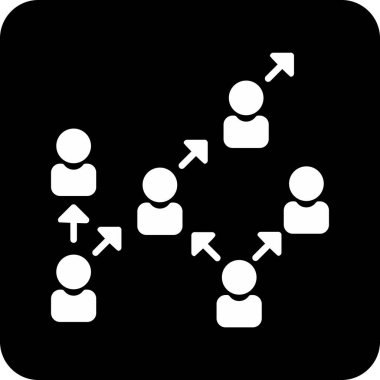 ağ bağlantısı düz vektör simgesi