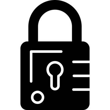 Kilit simgesi. Web için kilit vektör simgelerinin basit illüstrasyonu