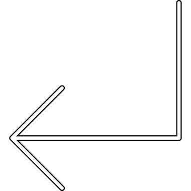 Bir ok işaretinin vektör illüstrasyonu