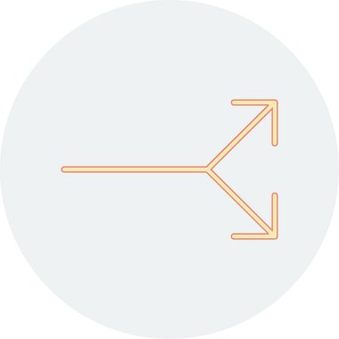 Ok simgesi. düz tasarım biçimi