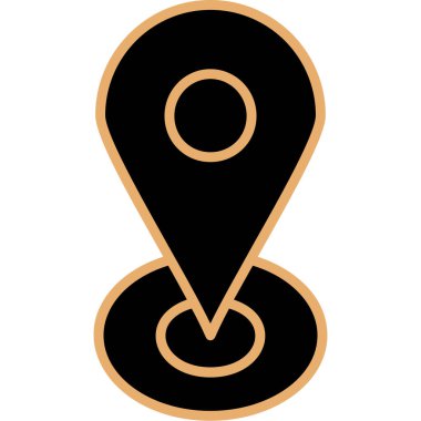 konum belirleyici simgesi. düz dizayn. vektör illüstrasyonu