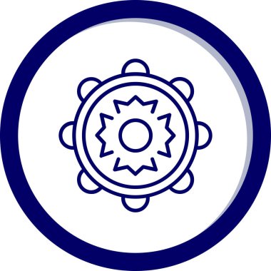 Teçhizat Web simgesi basit illüstrasyon