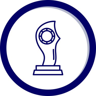 Bir kupa simgesinin vektör illüstrasyonu