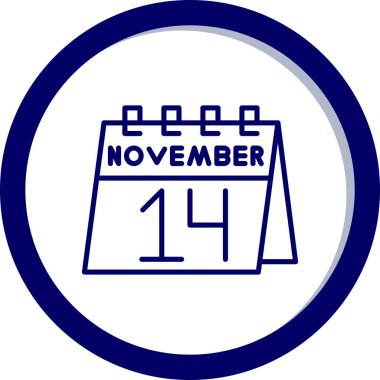 Takvim simgesinin vektör illüstrasyonu