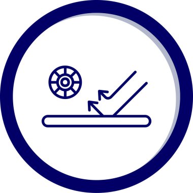 Modern oto tamir simgesinin vektör illüstrasyonu