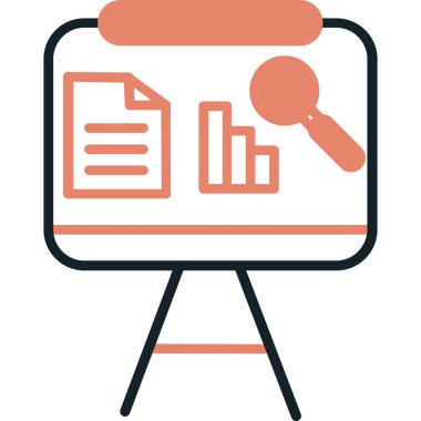 veri araştırma simgesi vektör illüstrasyonu