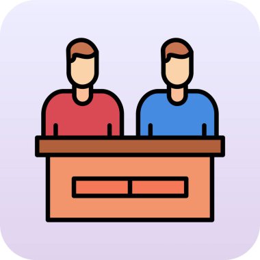 iş vektörü simgesi modern çizgi vektör çizimi