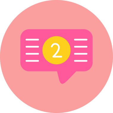 Konuş. Web simgesi basit illüstrasyon