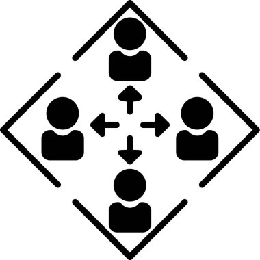 grup insan vektör simgesi tasarımı