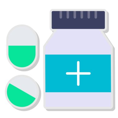 hap ve tablet vektör simgesi