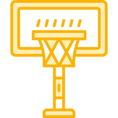 Basketbol sepeti. Basit resimleme