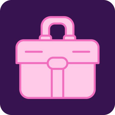 Çanta. Web simgesi basit illüstrasyon