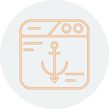 çapa simgesi vektör illüstrasyonu