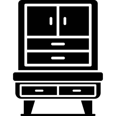 Mobilya ikonu. Basit tasarım