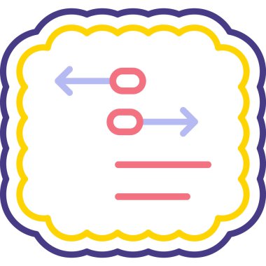 Ok. Web simgesi basit illüstrasyon