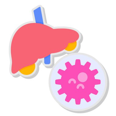 Akciğerli insan vücudu ve bir hap ikonu, vektör illüstrasyonu