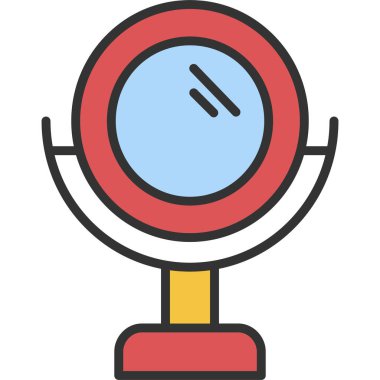 Ayna simgesi vektör illüstrasyonu