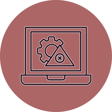 bilgisayar vektör simgesi modern illüstrasyon