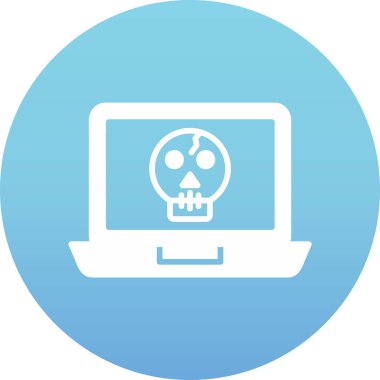 kafatası vektör simgesi modern basit illüstrasyon, web simgesi illüstrasyonu