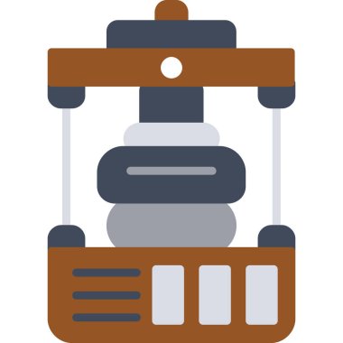 Hava filtresi simgesi vektör illüstrasyonu