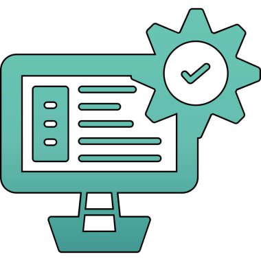 Modern eğitim ikonunun vektör illüstrasyonu