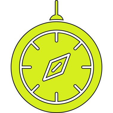 pusula simgesi, vektör illüstrasyonu