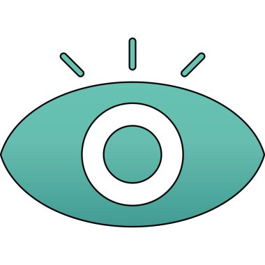 Göz simgesi vektör illüstrasyonu