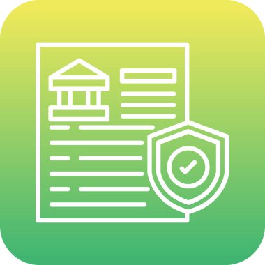 vektör evi simgesi, basit illüstrasyon